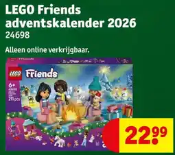 Kruidvat lego friends adventskalender 2026 aanbieding