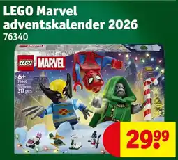 Kruidvat lego marvel adventskalender 2026 aanbieding