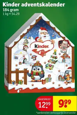 Kruidvat Kinder adventskalender aanbieding