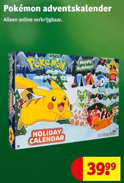 Kruidvat pokemon adventskalender aanbieding