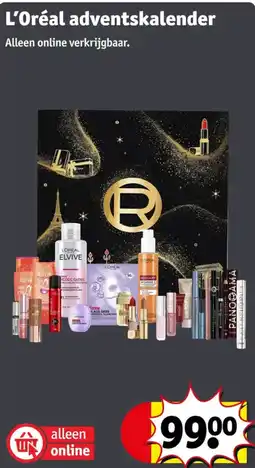 Kruidvat L'Oréal adventskalender aanbieding