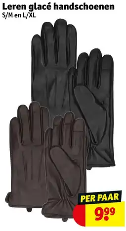 Kruidvat Leren glacé handschoenen aanbieding