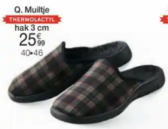 Muiltje in Geruit Textiel