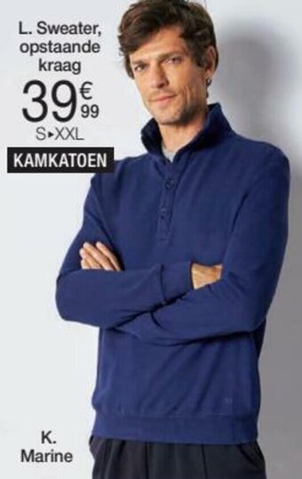 Sweater, opstaande kraag
