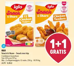 Delhaize iglo snack & share - snack met kip aanbieding
