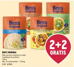 Delhaize Ben's Original rijst om op te warmen in zakje aanbieding