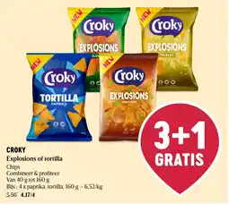 Delhaize Croky Explosions of tortilla aanbieding