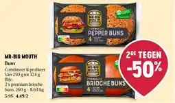 Delhaize Mr-big mouth buns aanbieding