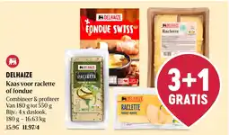 Delhaize Kaas voor raclette of fondue aanbieding