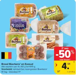 Carrefour Brood Boerkens' en Exosud aanbieding