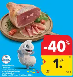 Carrefour Italiaanse ham aanbieding