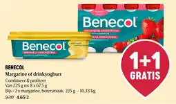 Delhaize Benecol margarine of drinkyoghurt aanbieding