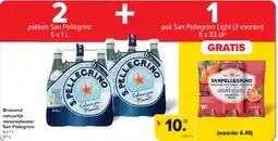 Carrefour Bruisend natuurlijk mineraalwater San Pellegrino aanbieding