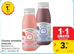 Carrefour Creamy smoothie Innocent aanbieding