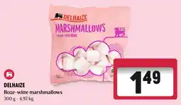 Delhaize Delhaize roze-witte marshmallows aanbieding