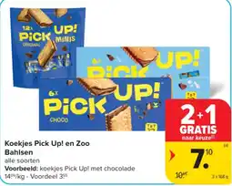 Carrefour Koekjes Pick Up! en Zoo aanbieding