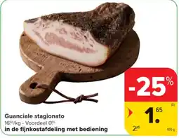 Carrefour Guanciale stagionato aanbieding