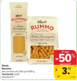 Carrefour Pasta Rummo aanbieding