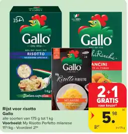 Carrefour Rijst voor risotto Gallo aanbieding