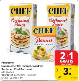 Carrefour panna chef parmalat aanbieding