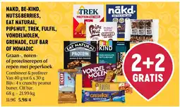 Delhaize graan-, noten- of proteïnerepen of repen met peperkoek aanbieding