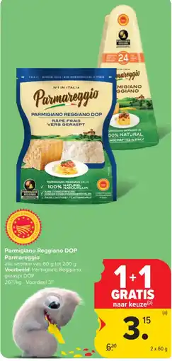 Carrefour Parmigiano Reggiano DOP Parmareggio aanbieding
