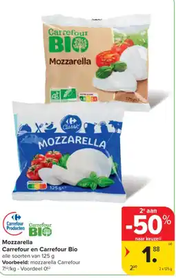 Carrefour Mozzarella aanbieding