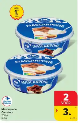 Carrefour Mascarpone Carrefour aanbieding