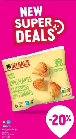 Delhaize Mini appelflapjes aanbieding