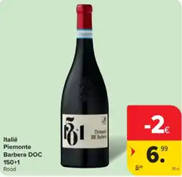 Carrefour Italië Piemonte Barbera DOC aanbieding