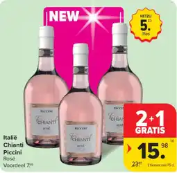 Carrefour Italië Chianti Piccini Rosé aanbieding
