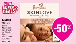 Delhaize Pampers skin love aanbieding