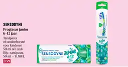 Delhaize sensodyne proglasur junior aanbieding