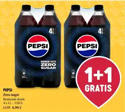 Delhaize Pepsi zero sugar aanbieding
