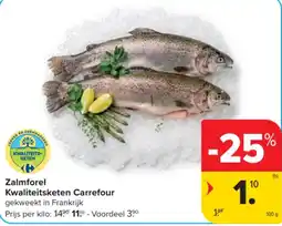 Carrefour Zalmforel aanbieding