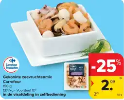 Carrefour Gekookte zeevruchtenmix Carrefour aanbieding
