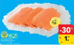 Carrefour Hele zalmfilet met vel aanbieding