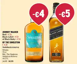 Delhaize johnny walker red aanbieding