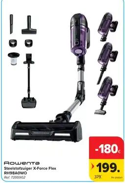 Carrefour Rowenta Steelstofzuiger X-Force Flex aanbieding