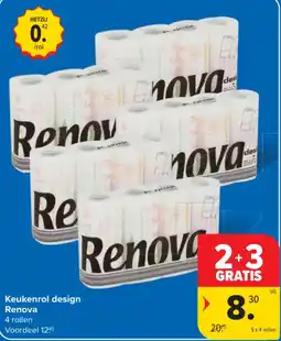 Carrefour Keukenrol design Renova aanbieding