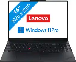 Coolblue Lenovo ThinkPad E16 Gen 3 (Intel) Copilot+ PC - 22AY004HMB Azerty aanbieding