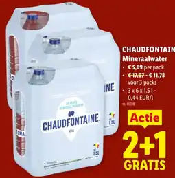 Lidl Mineraalwater Chaudfontaine aanbieding