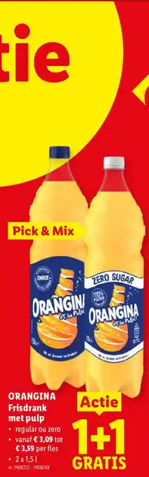 Orangina frisdrank met pulp