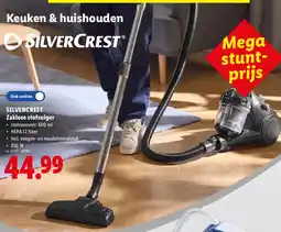 Lidl Silvercrest zakloze stofzuiger aanbieding