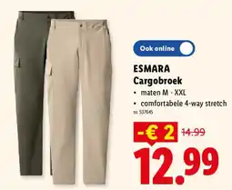 Lidl Esmara cargobroek aanbieding