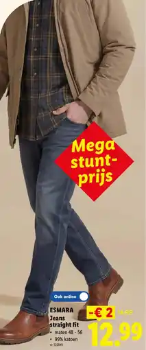 Lidl Esmara jeans straight fit aanbieding
