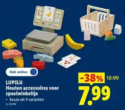 Lidl Houten accessoires voor speelwinkeltje aanbieding