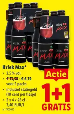 Lidl Kriek Max aanbieding