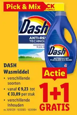Lidl Dash Wasmiddel aanbieding