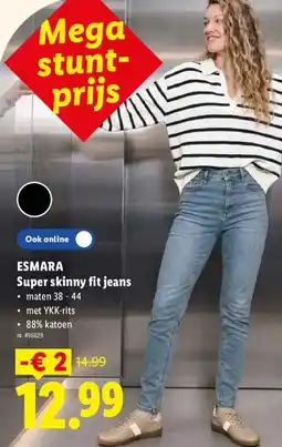 Lidl Esmara super skinny fit jeans aanbieding